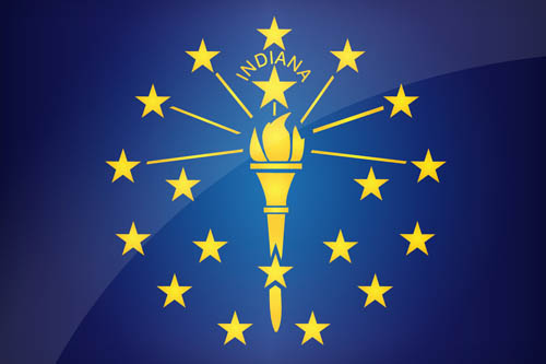 Indiana Official Flag